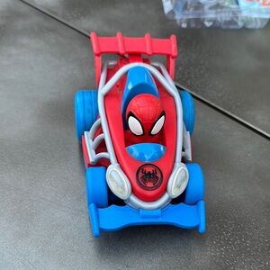 Spider-Man Inspired Red and Blue Toy Cars